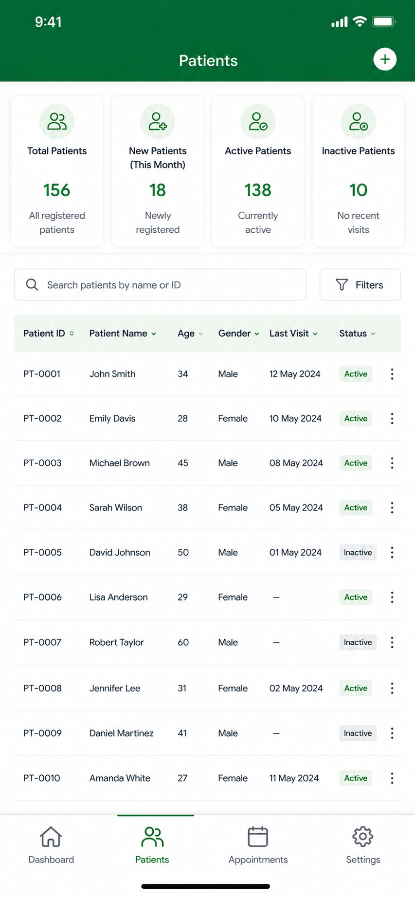 HMS mobile — patients